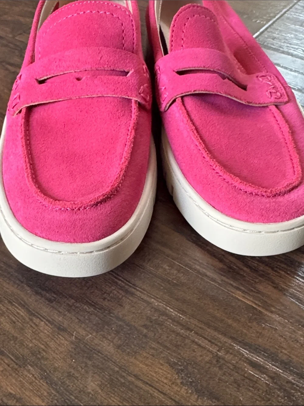 Vionic Magenta Pink 🩷 Suede Penny Loafers - Picture 9 of 13